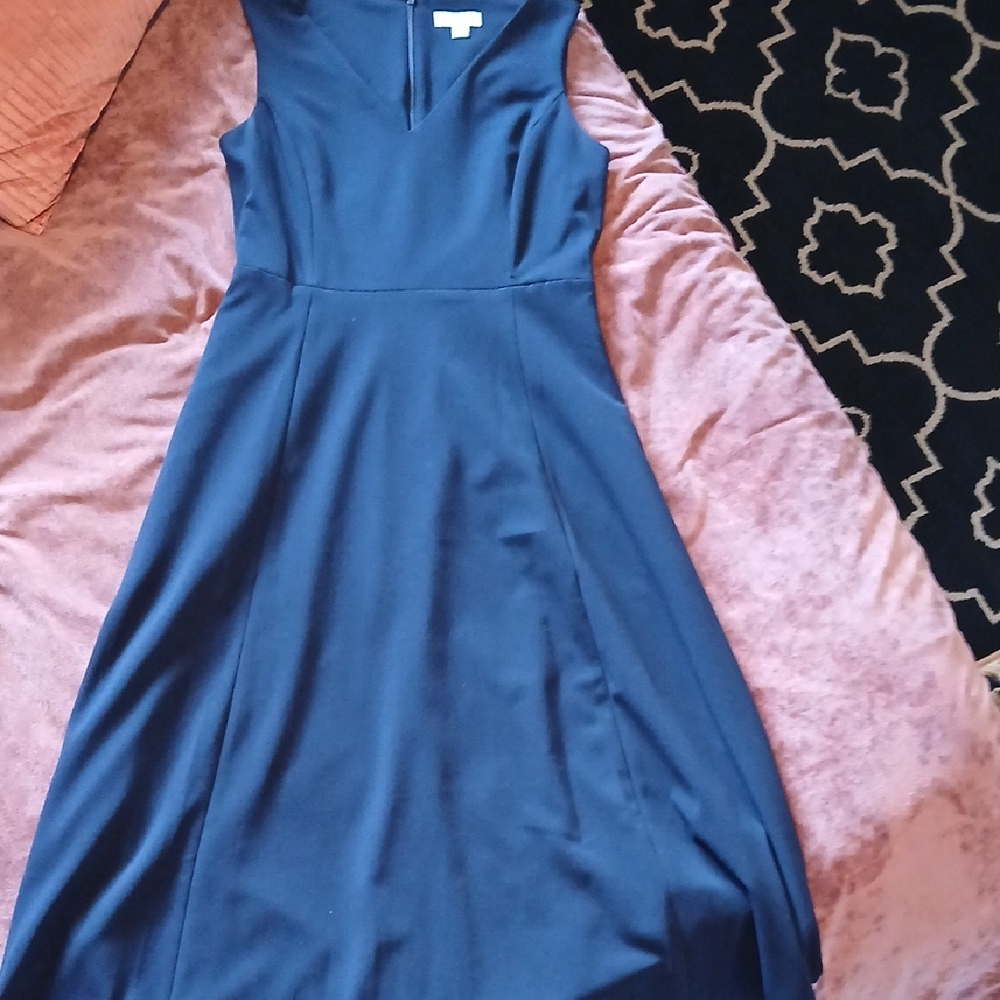 Calvin Klein Sleeveless Navy Midi Dress